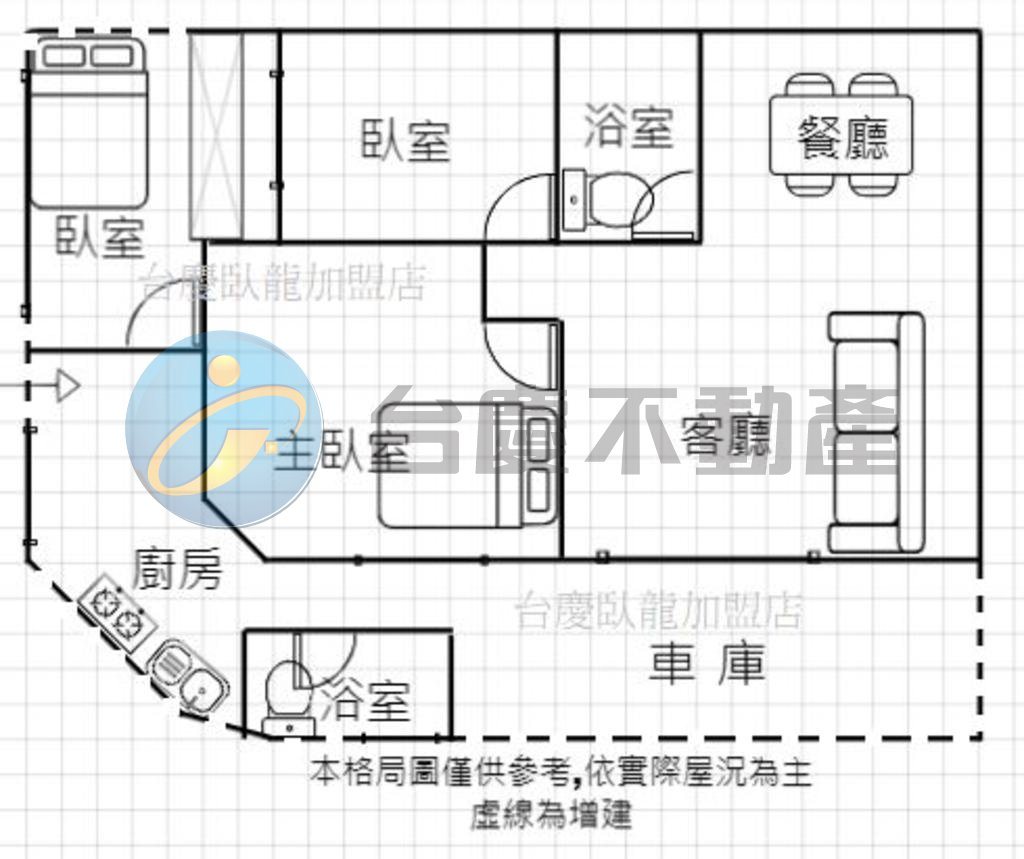 右昌森林公園*大面寬*車庫公寓*一樓｜物件照片1