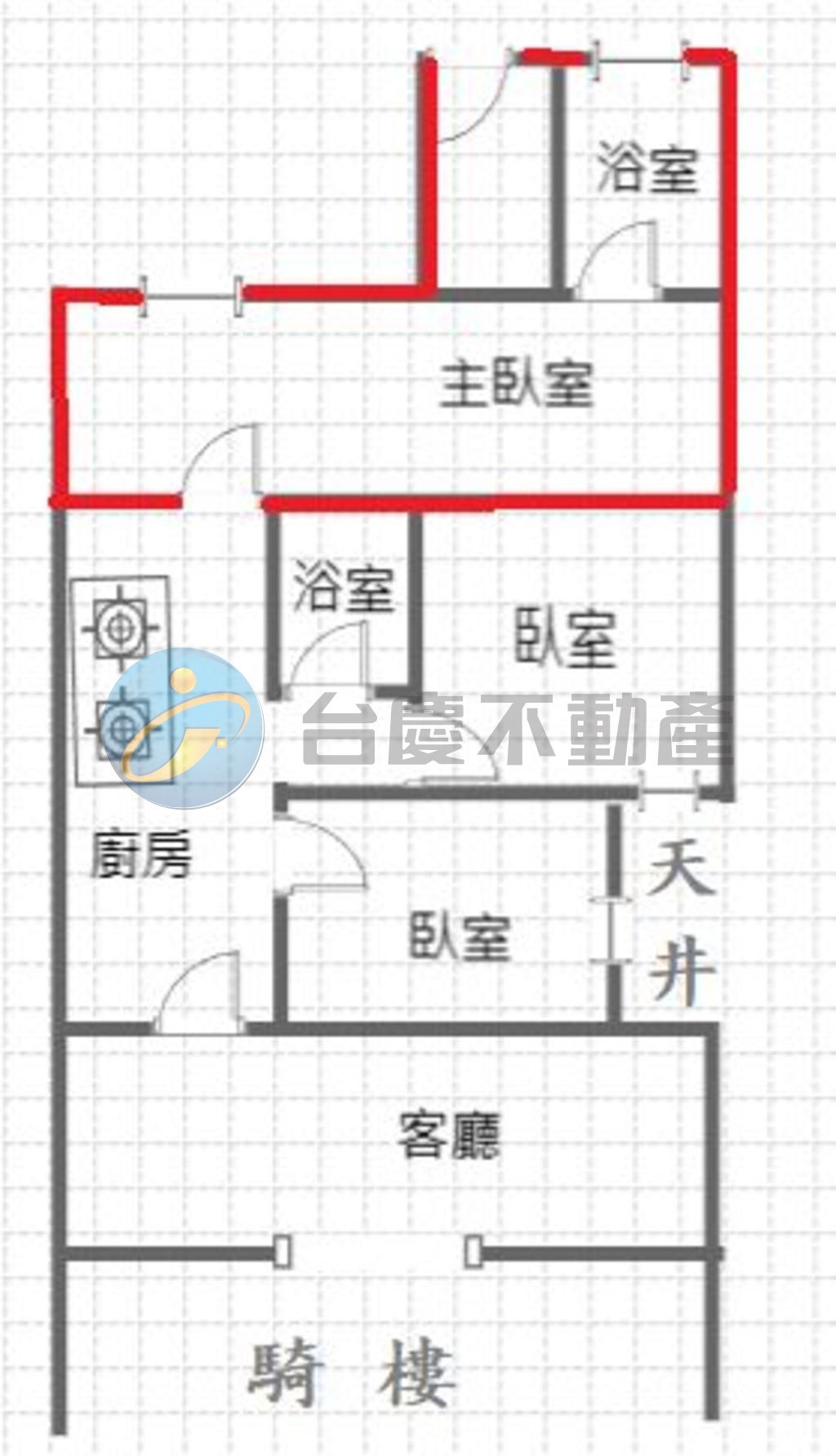小港麥當勞整新公寓3房雙衛店住｜物件照片1