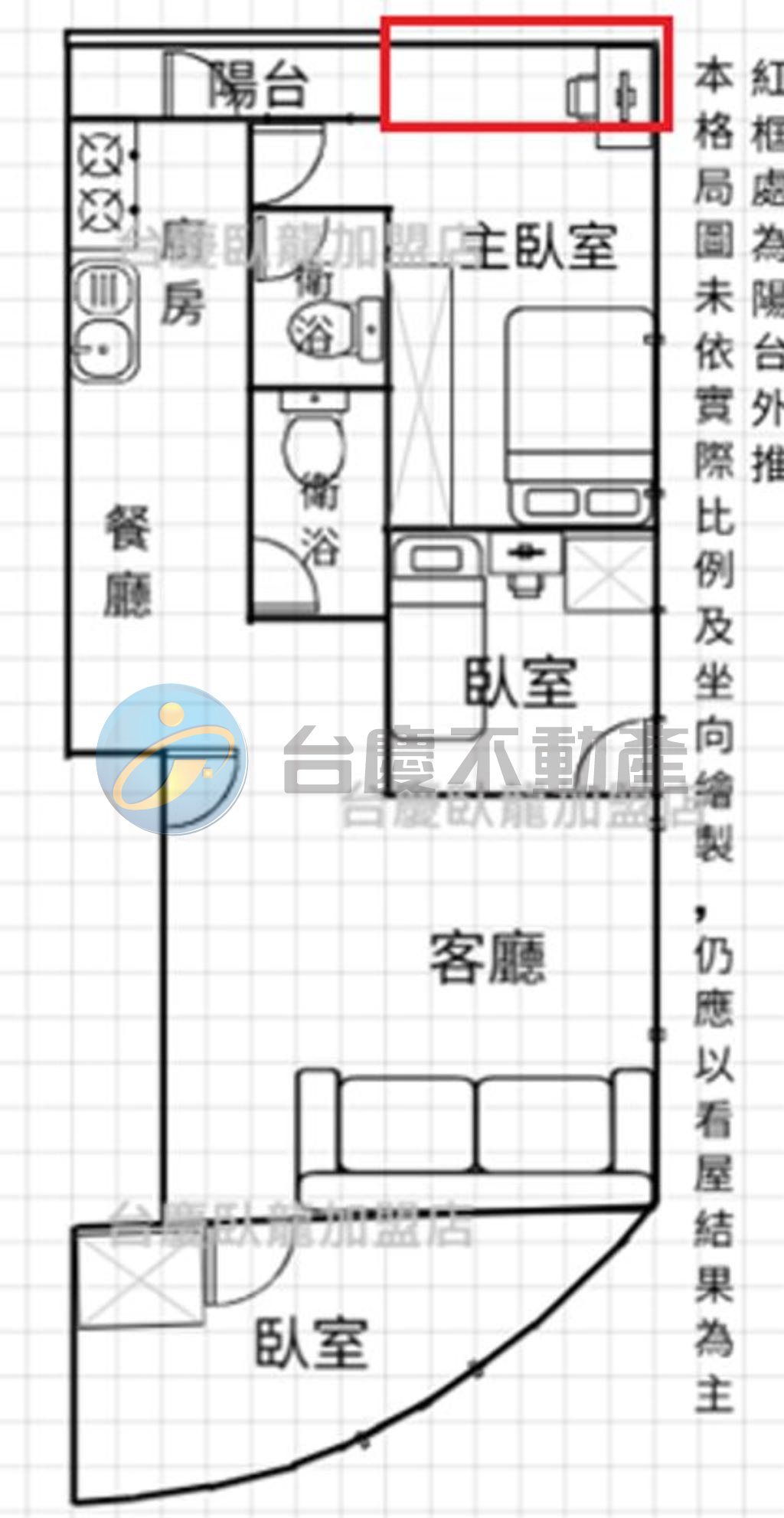 英明商圈&凱旋二聖輕軌站翻新公寓四樓｜物件照片1