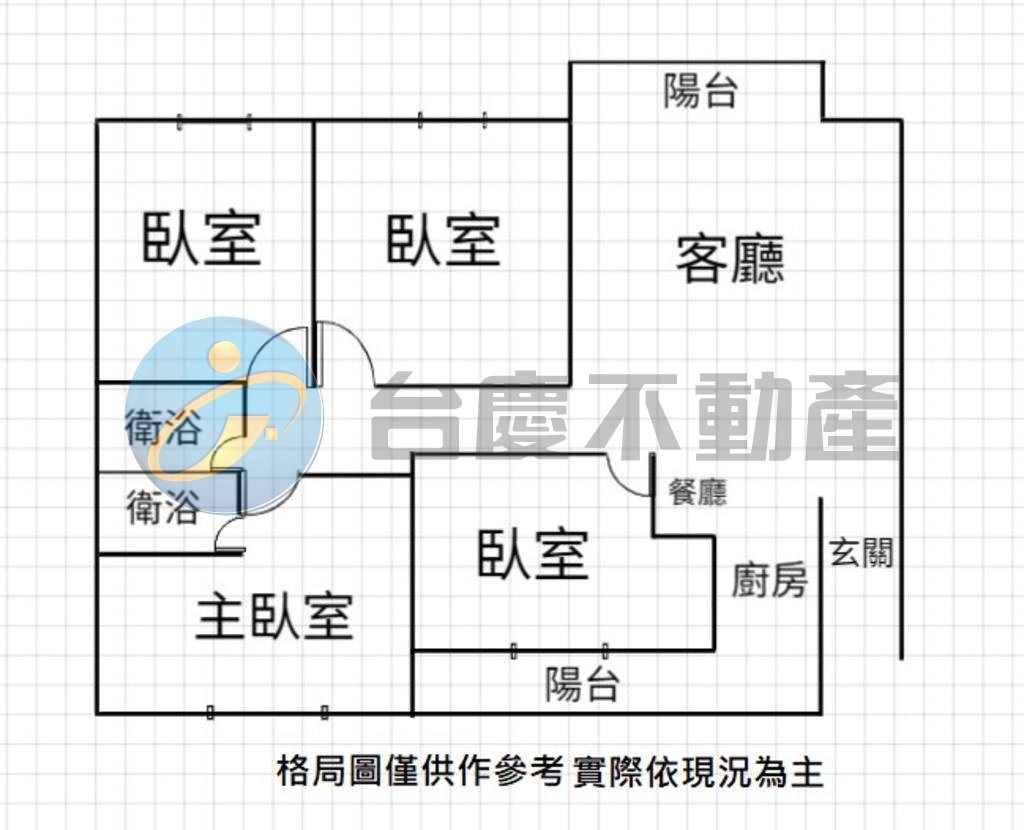 亞灣輝皇時代高樓層極景時尚全翻新整理四房+平車｜物件照片1