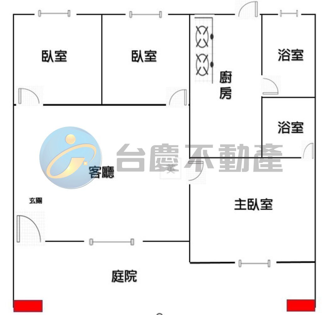 門口好停車近英明國中大面寬優質公寓1樓｜物件照片1