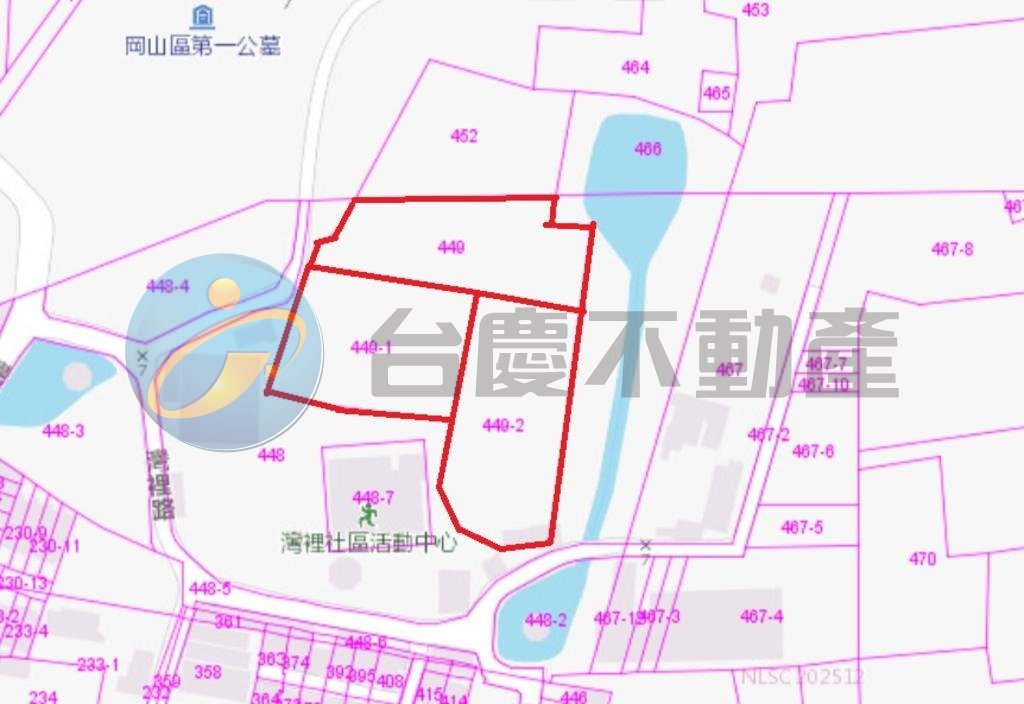 高雄岡山區｜近岡山本洲工業區/灣裡社區旁/都內農地｜土地｜出售｜TC0137379｜物件照片1