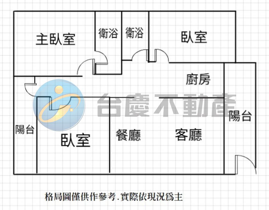 高雄左營區｜榮總商圈~福山雙學區~陽台進出時尚整新三房雙平車｜華廈｜出售｜TC0533011｜物件照片1