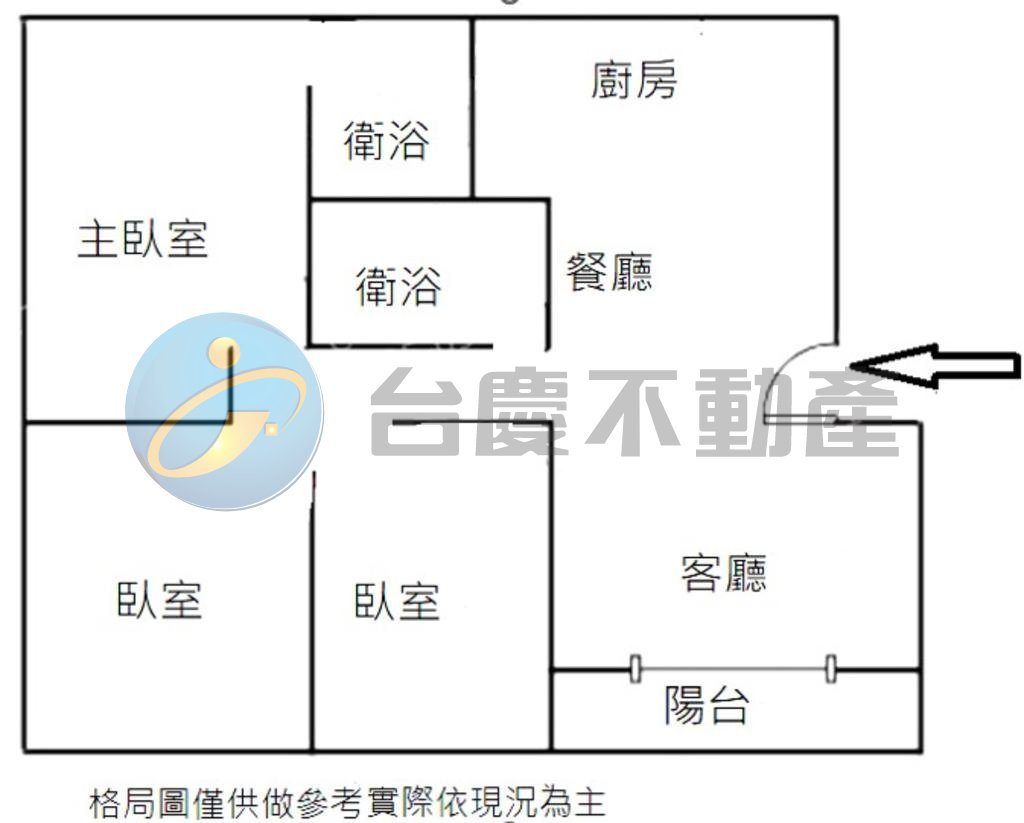 鄰科工館~樹德家商~輕軌~翻新明亮二樓美寓｜物件照片1