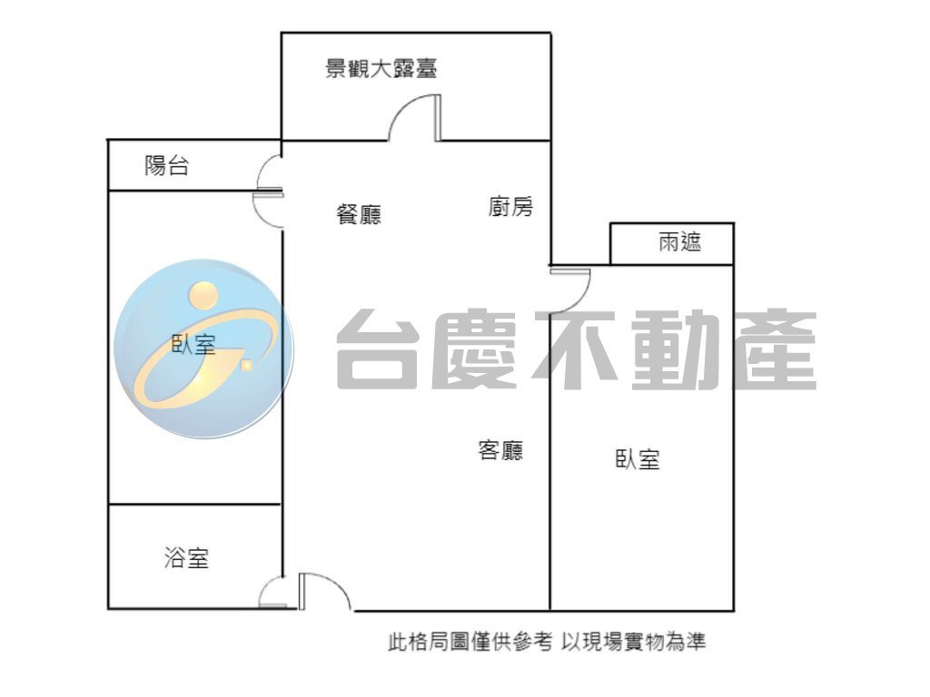 【文化潤隆】三多商圈~高樓層溫馨裝潢景觀 2房｜物件照片1