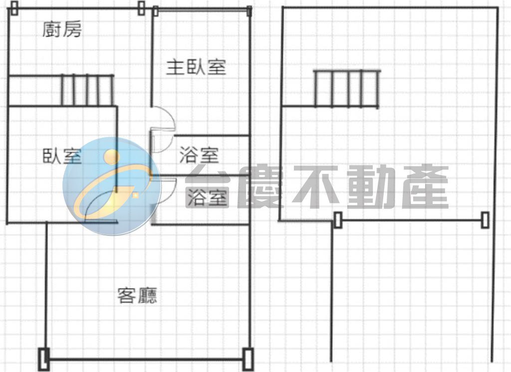 海洋商圈健身5樓美寓+鐵皮｜物件照片1