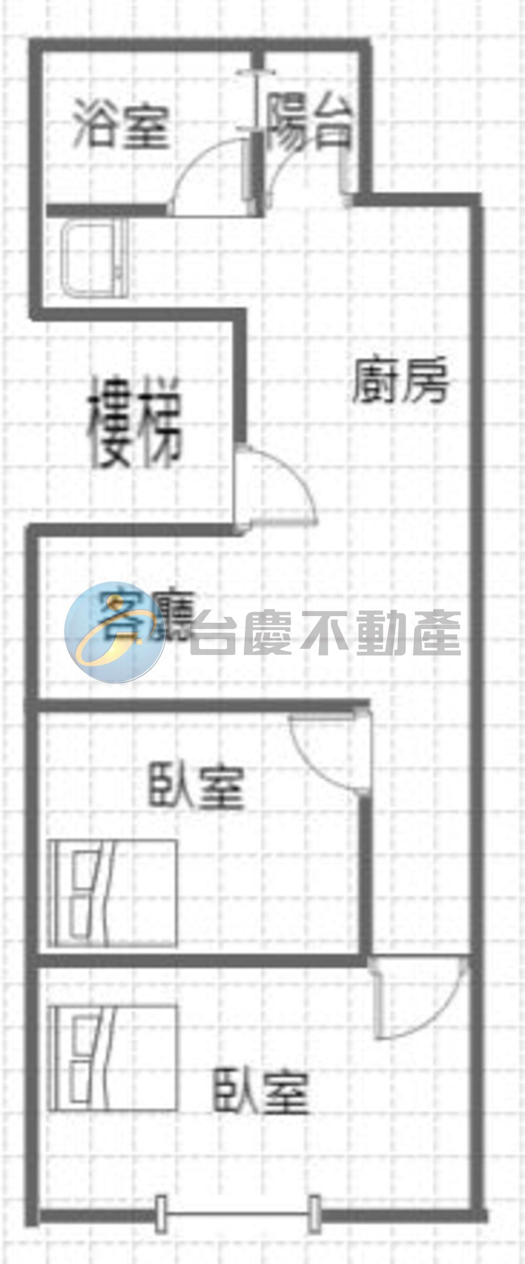 亞灣大遠百整新2房健身公寓｜物件照片1