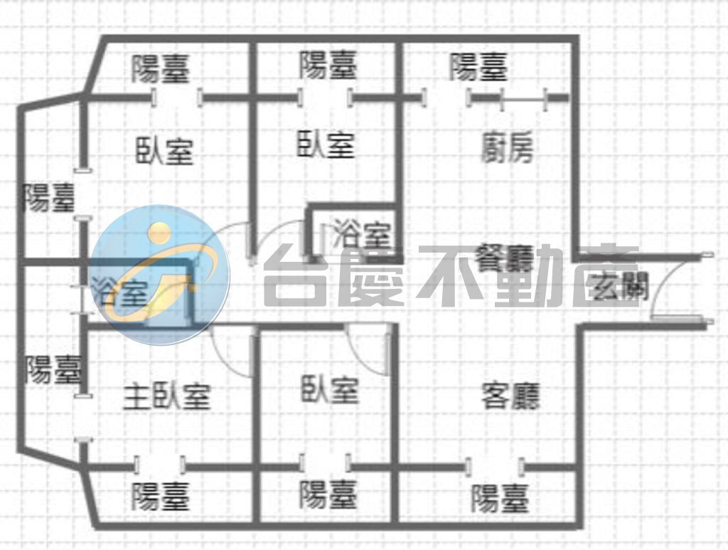 信義國小捷運站四大房華廈住家｜物件照片1