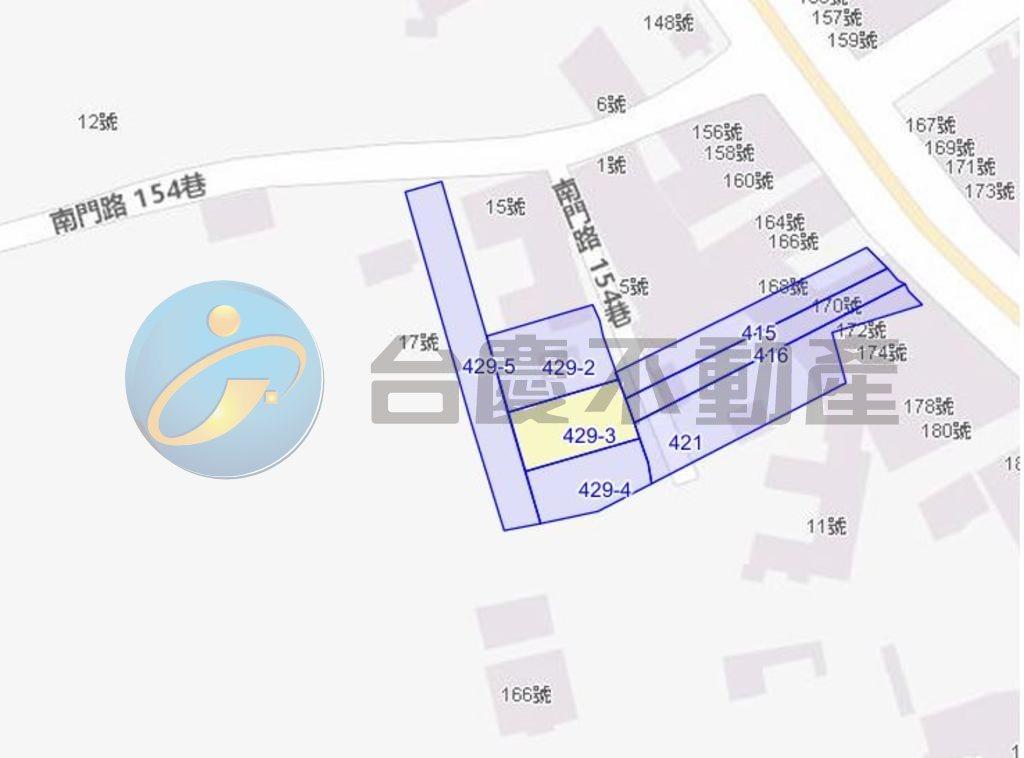 鹽水市區自地自建大面寬方正建地｜物件照片1