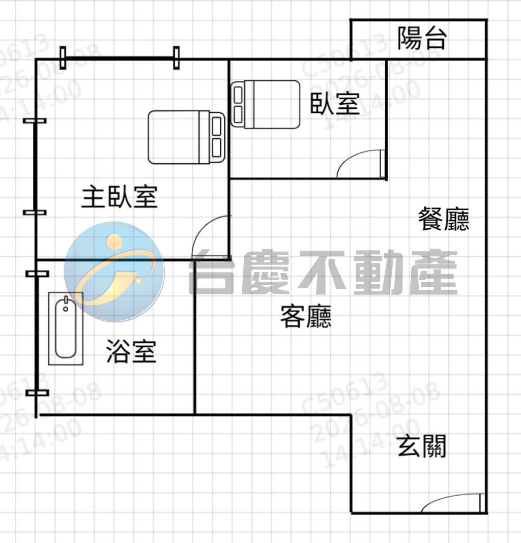 小港漢民高樓景觀溫馨優雅2房+車位｜物件照片1