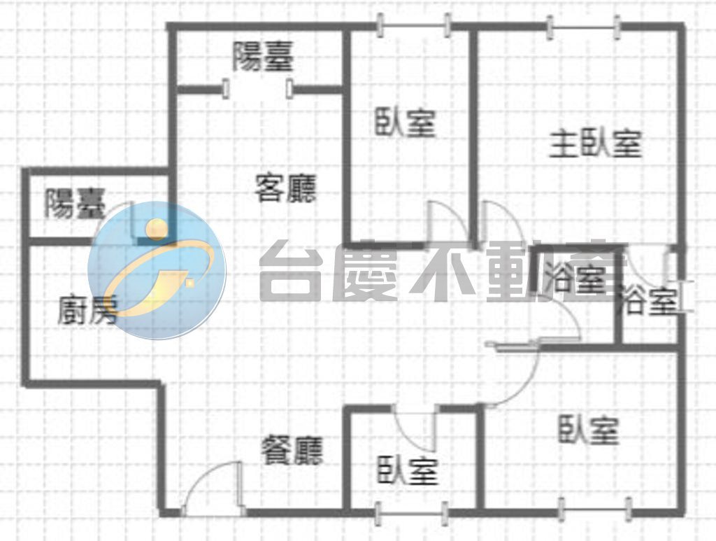 崇蘭商圈新整理4房大平車華廈住家｜物件照片1