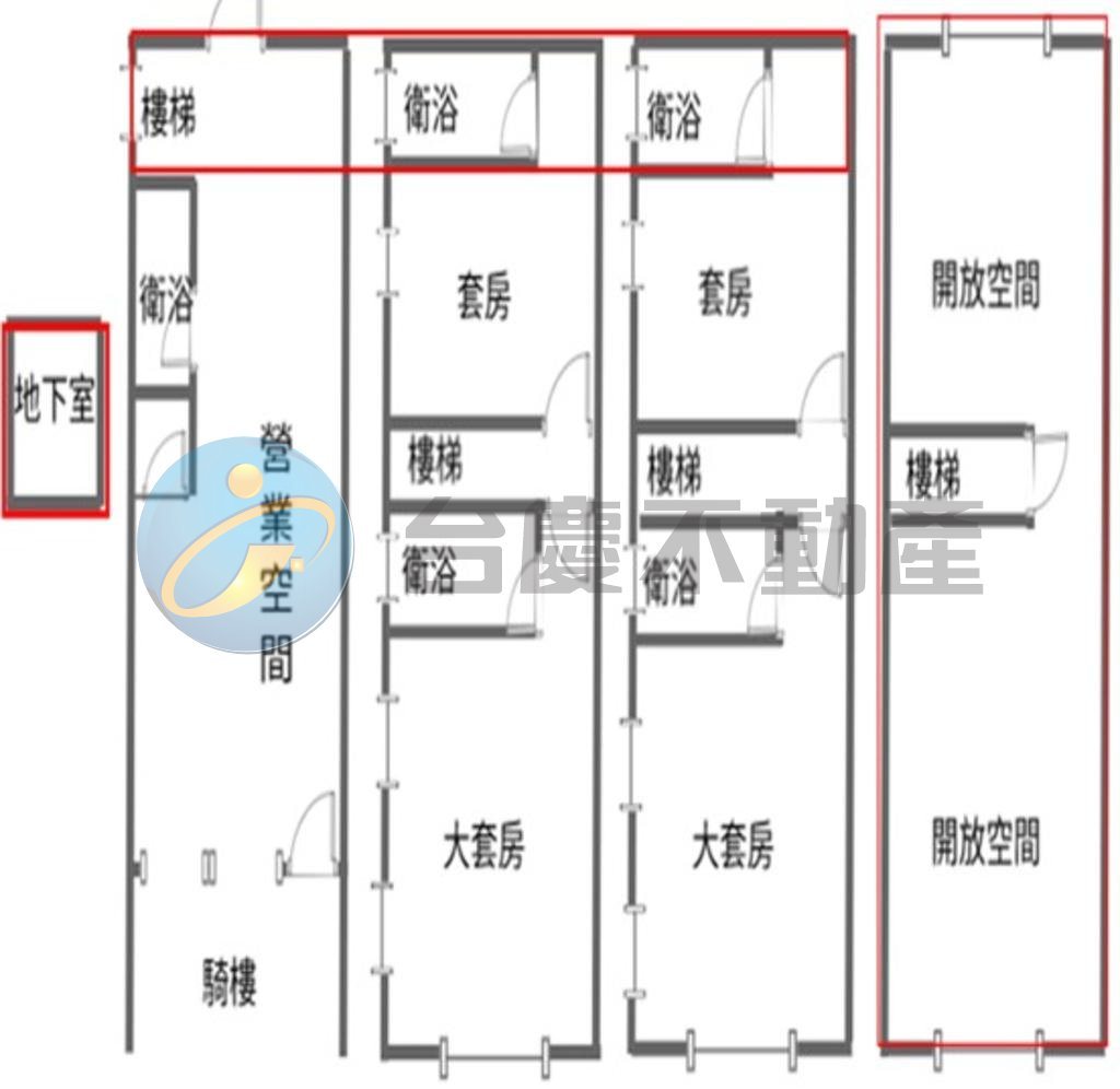 大昌義華商圈- 邊間店面超美透天｜物件照片1