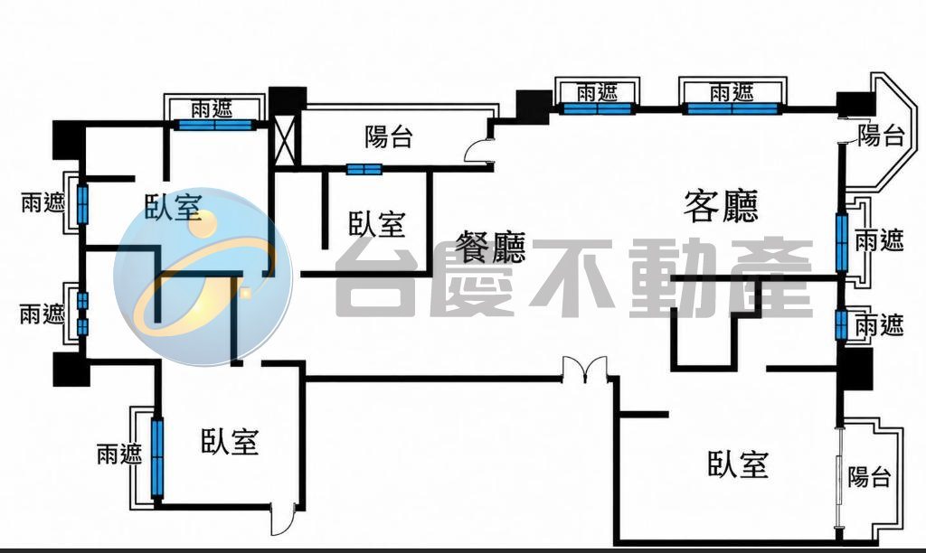 農十六國王城堡四套房格局校園景觀豪邸連號三平車｜物件照片1