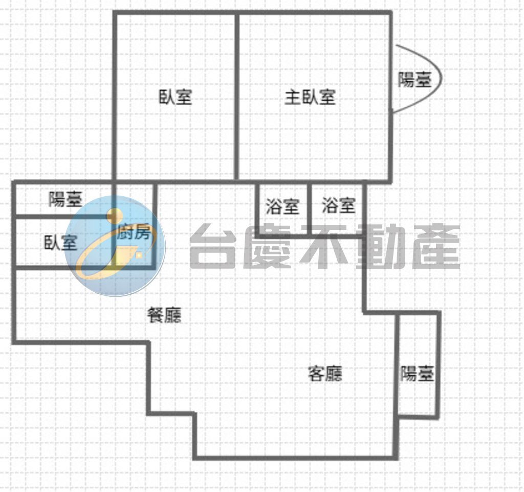 高雄輕軌灣仔內站方正三房｜物件照片1