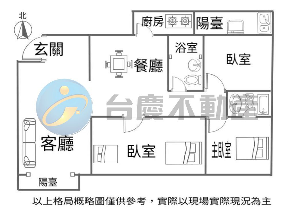陸光新城邊間景觀三房平車｜物件照片1