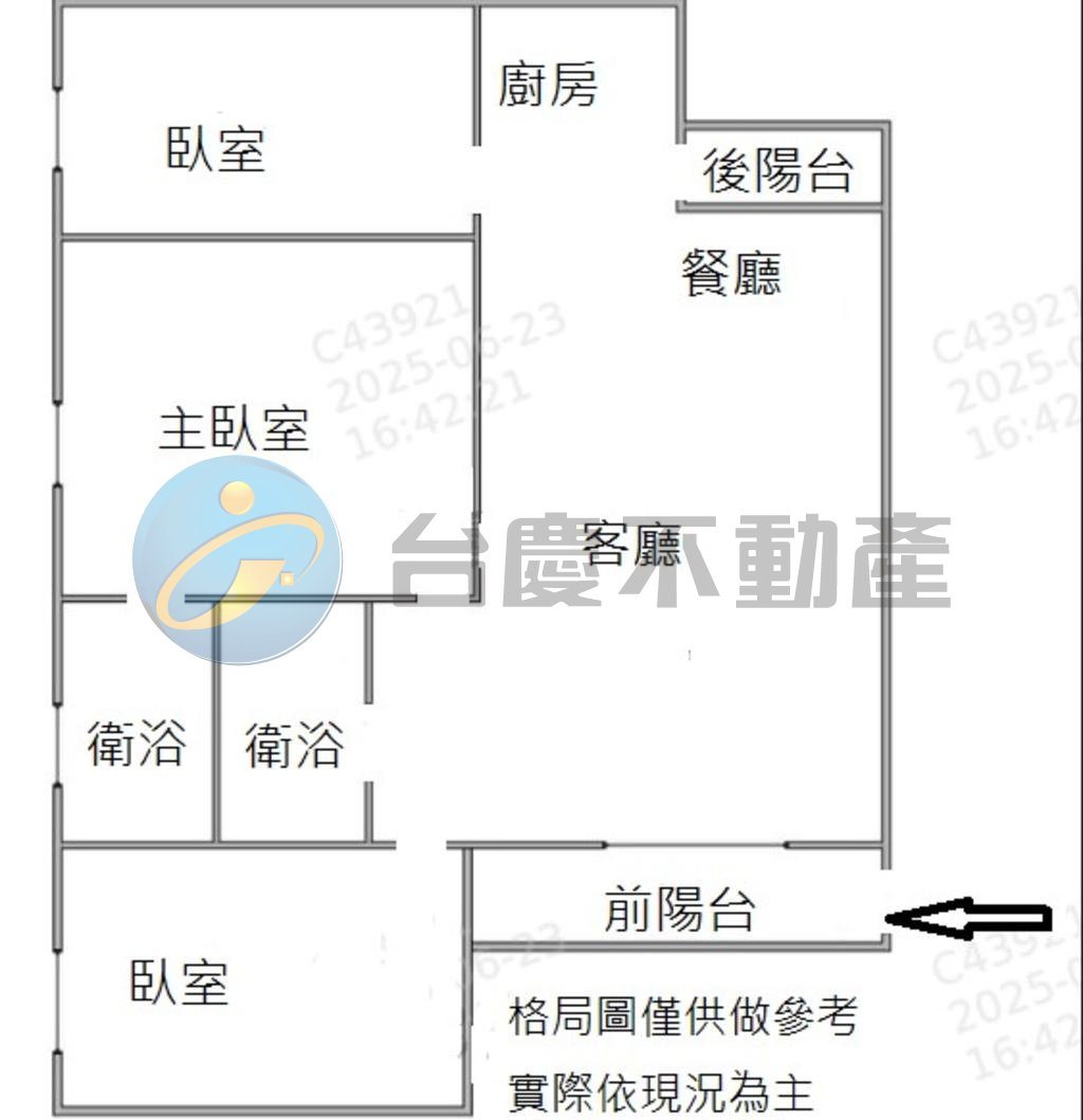高雄前鎮區｜前鎮光華國中陽台進出翻新明亮寧靜四樓美寓｜公寓・3房｜出售｜TC0488323｜物件照片1