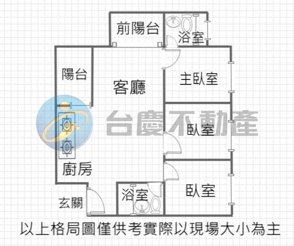 橋頭隆大鳳凰villa景觀邊間三房超好停平車｜物件照片1