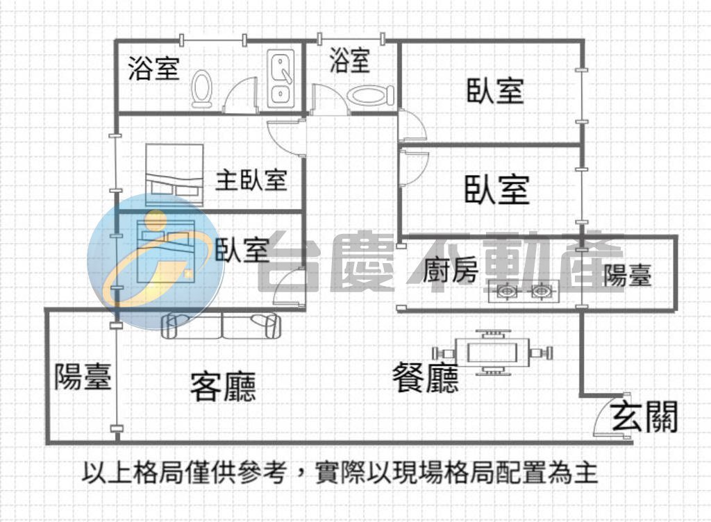 頭份市美居仰森通風明亮雙衛浴開窗四房平車｜電梯大樓｜出售｜TC0533063｜物件照片1